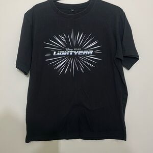 Mens Black Disney Pixar Lightyear Sunburst‎ Crew Neck Short Sleeve T-Shirt Large